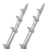 TACO 15&#39; Telescopic Outrigger Poles HD 1-1/2&quot; - Silver/Silver [OT-0542VEL15-HD]