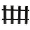 TACO 4-Rod Poly Rod Rack - Black [P03-064B]