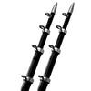 TACO 15&#39; Black/Silver Outrigger Poles - 1-1/8&quot; Diameter [OT-0442BKA15]