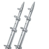 TACO 15&#39; Silver/Silver Outrigger Poles - 1-1/8&quot; Diameter [OT-0442VEL15]