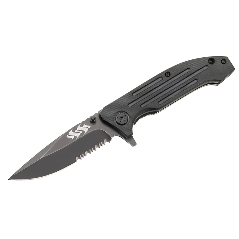 Kuuma 7.5" Folding Knife - Serrated Edge [51911]