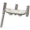 Tigress Offset Triple Rod Holder w/Cup Holders - Starboard Side - Polished Aluminum [88148-1]