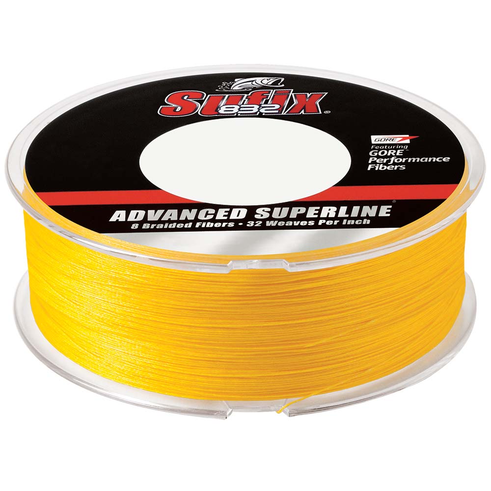 Sufix 832 Advanced Superline Braid - 10lb - Hi-Vis Yellow - 600 yds [660-210Y]